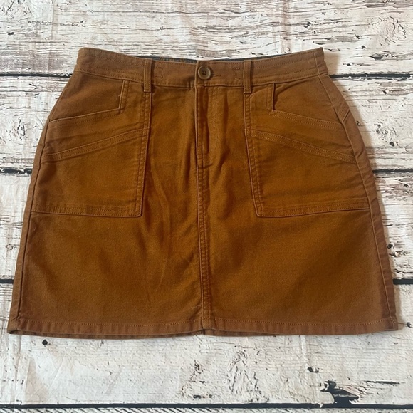 Prana Corduroy Mini Skirt Size 4 - Picture 1 of 10